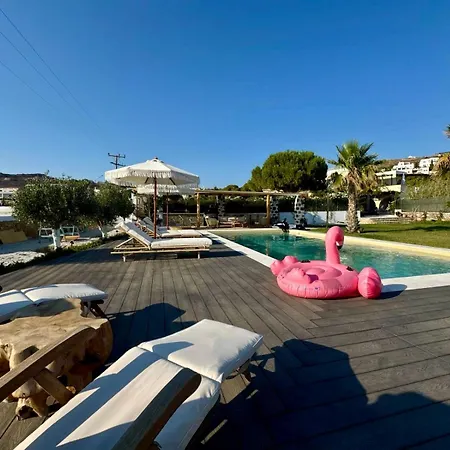 Loretta With Pool, Jacuzzi And Garden * Posidhonia (Syros)